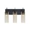 Besa Lighting Juni 10 Vanity, Gold Bubble, Black, 3x60W Incandescent 3WG-JUNI10GD-BK - alternate 1